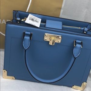 NWT Michael Kors Kinsley Satchel French Blue